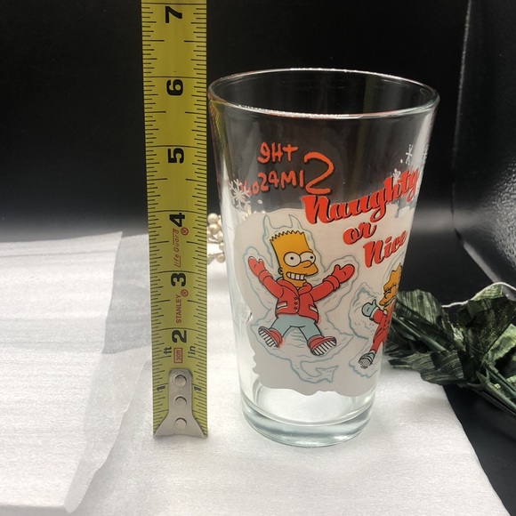 The Simpsons ( Bart & Lisa) holiday glass (000285) - Picture 3 of 5
